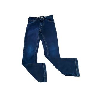 Boys Cat and Jack 5T dark wash Super Stretch Straight Leg Adjust Waist Skinny